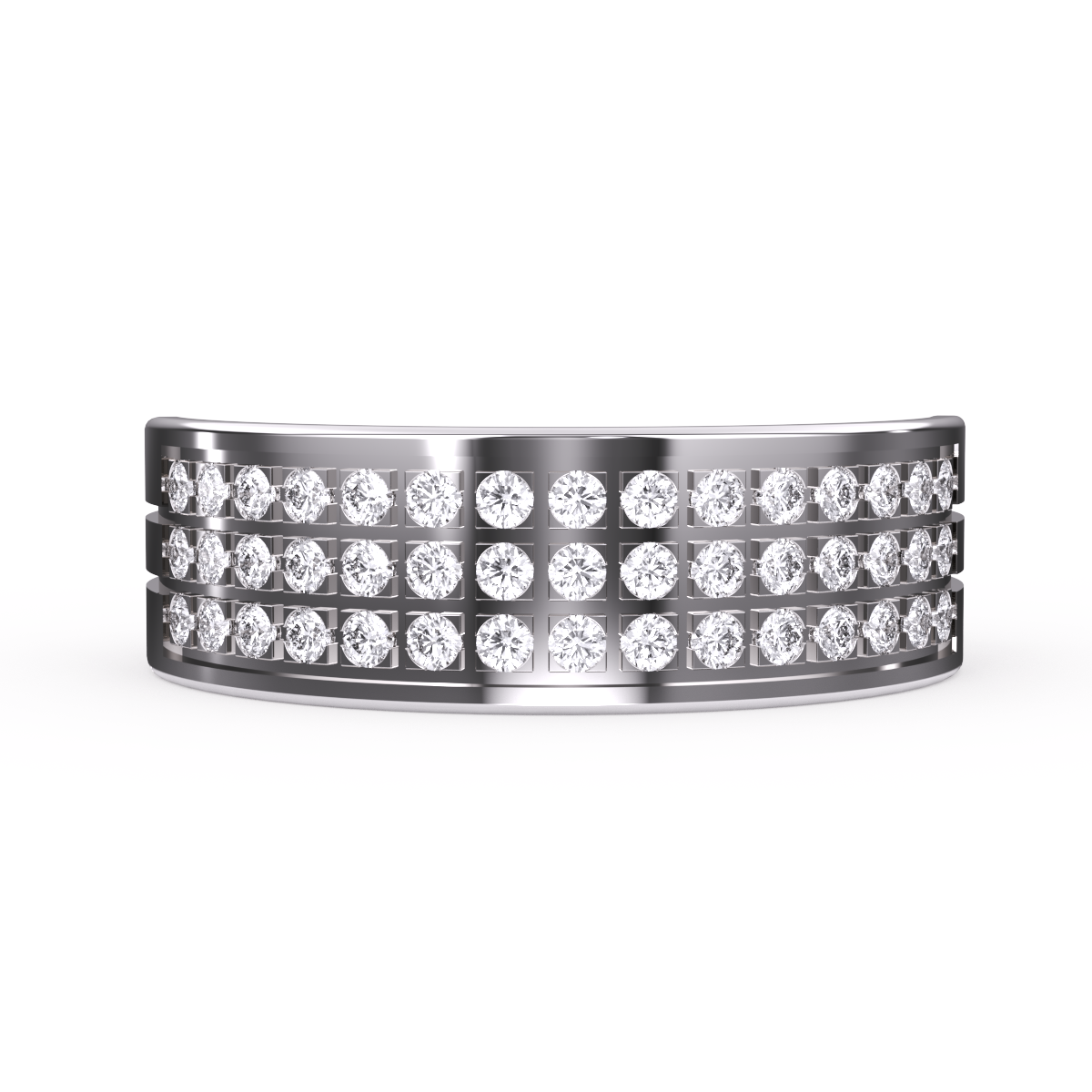 Lab Grown Diamond Wide Women's Band